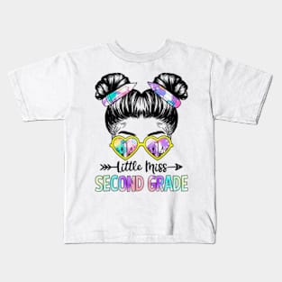 Little Miss Second Grade Girls Back To School Shirt Daughter Kids T-Shirt